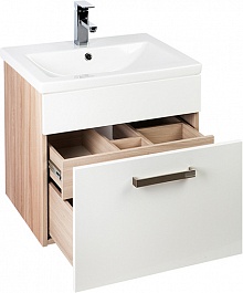 Iddis Мебель для ванной Mirro 50 подвесная белая/ясень шимо – фотография-4